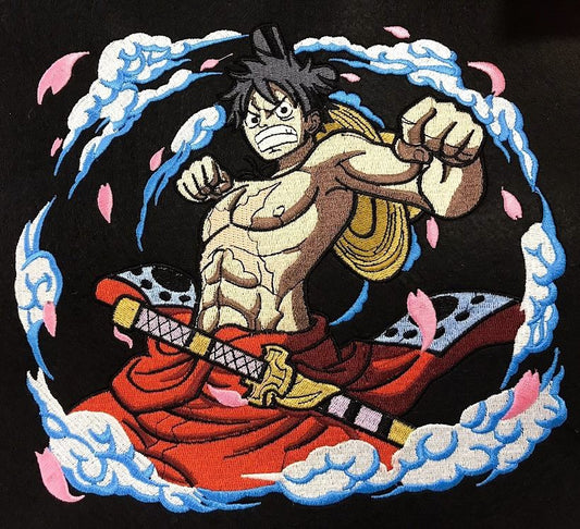 Luffy Wano Arc Embroidery (One Piece)