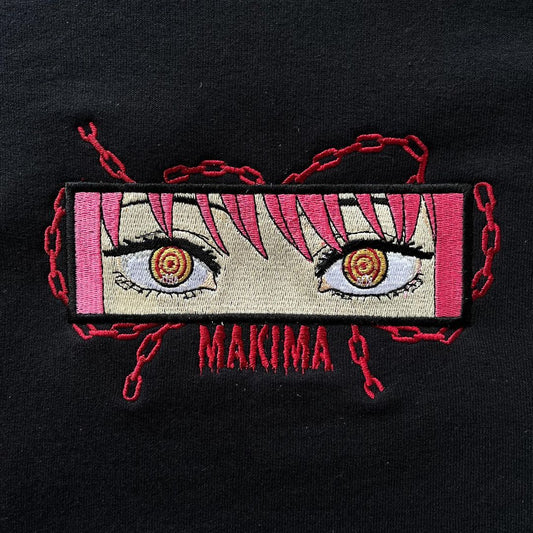 Makima Eyes Embroidery and DTF