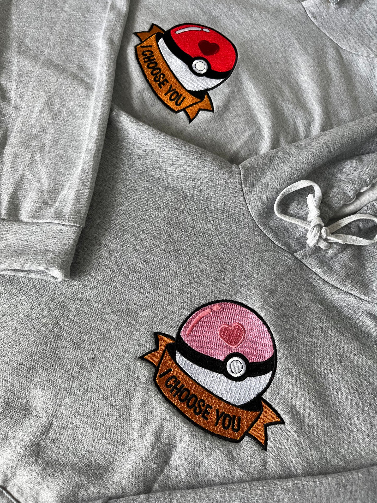 Couple Pokeballs Embroidery (Pokemon)