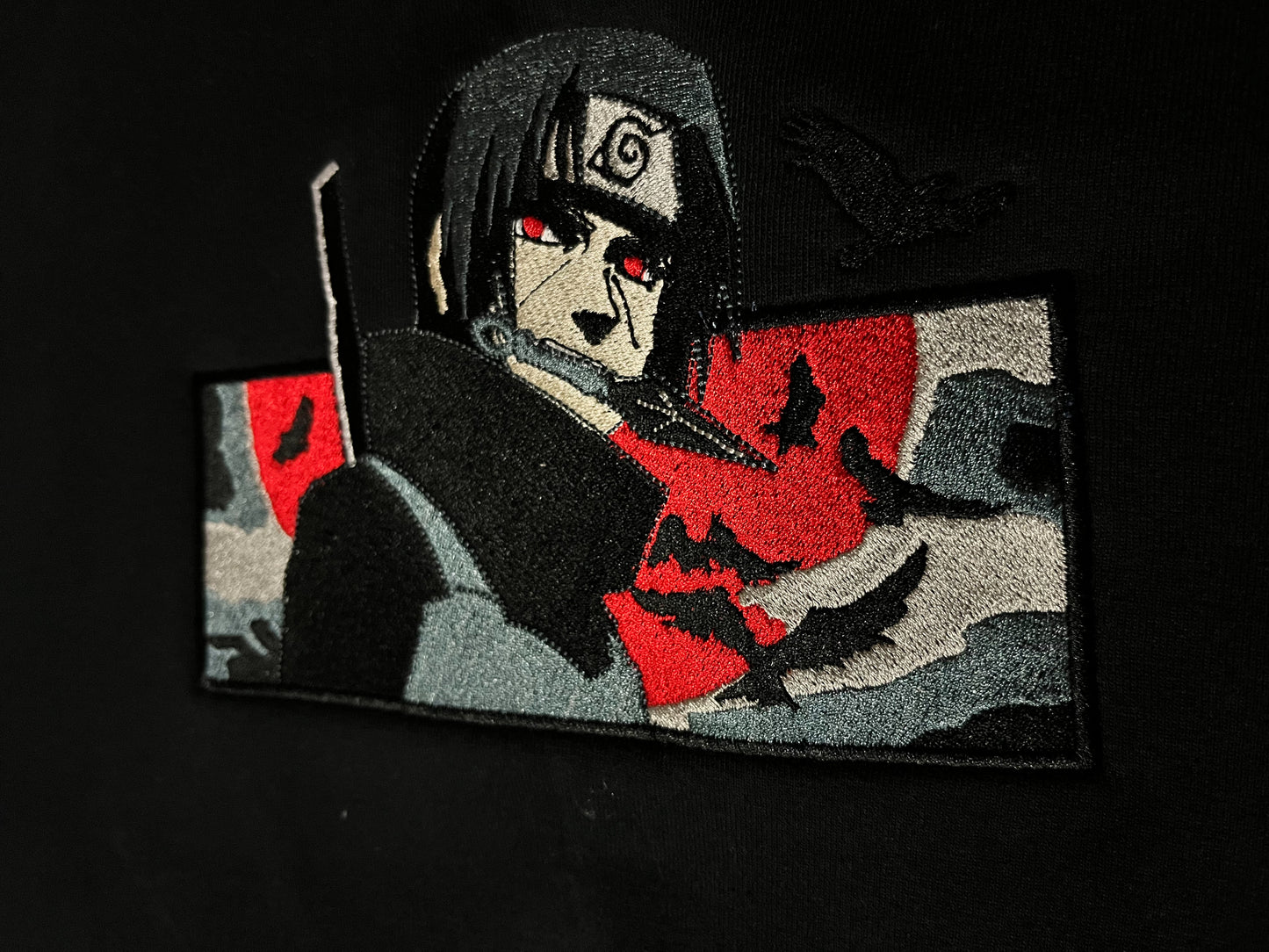 Itachi Red Moon Embroidery (Naruto)
